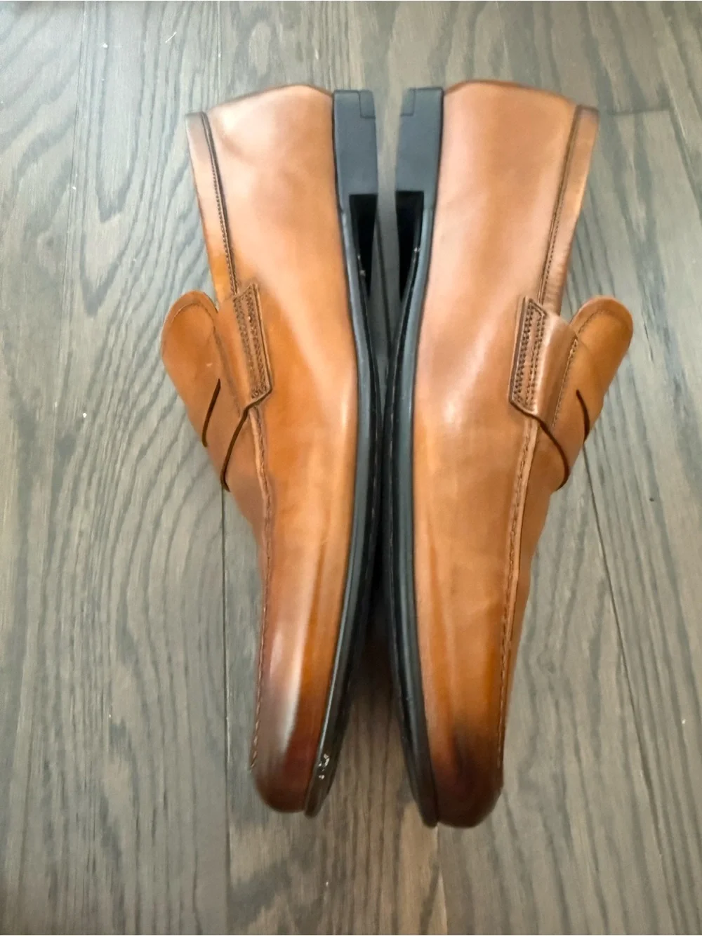 TO BOOT NEW YORK Adam Derrick Portofino Tabacco Leather Penny Loafer Size 11